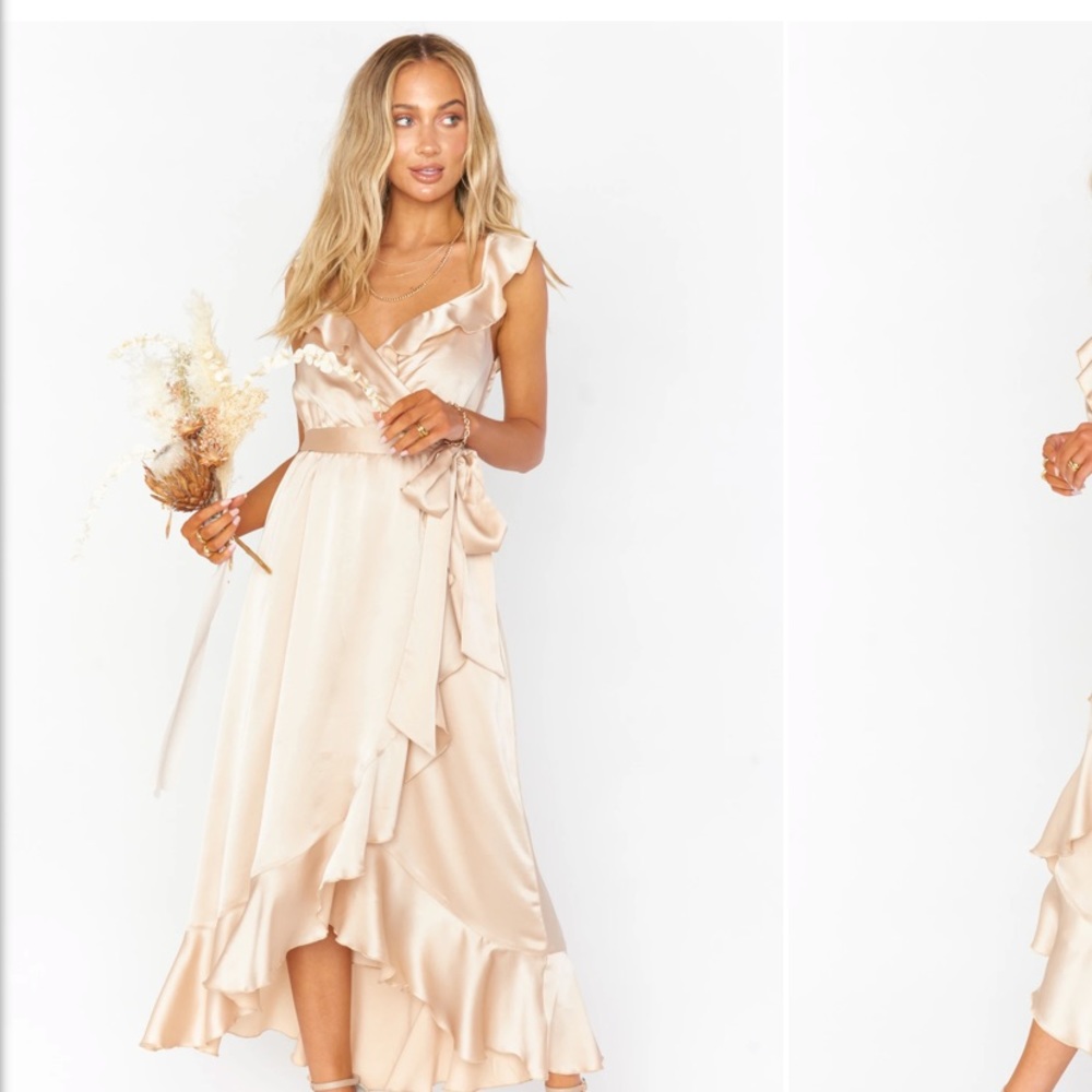 Samantha Ruffle Wrap Dress - medium